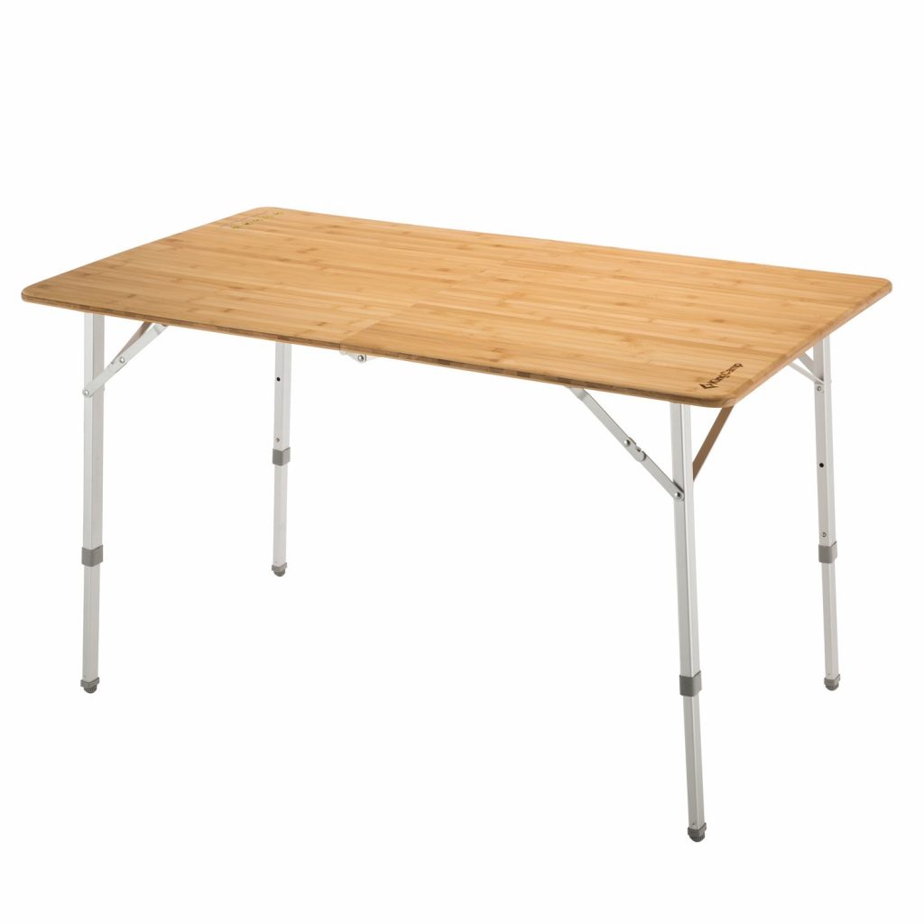 4- 6 person bamboo heavy duty folding table from KingCamp